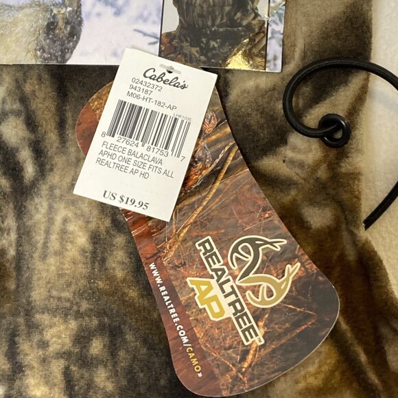 Cabelas Fleece Realtree AP Camo Balaclava 4-in-1 Headgear Hunting Fishing One Sz - Picture 3 of 10